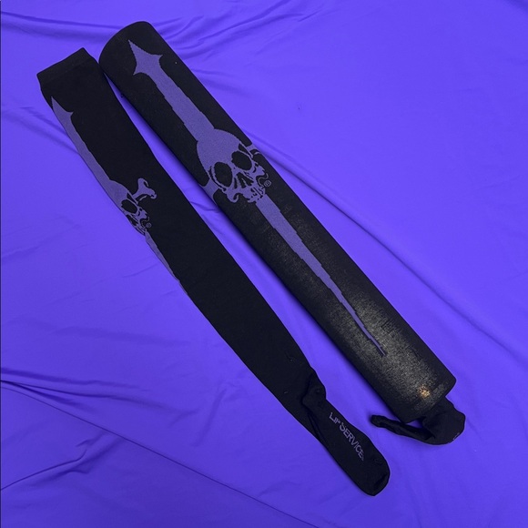 Lip Service Dagger Over-Knee Socks. O/S NWOT - Picture 3 of 10